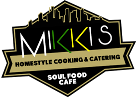Bold and distinctive logo representing our brand, featuring a unique symbol of Mikki's Cafe.